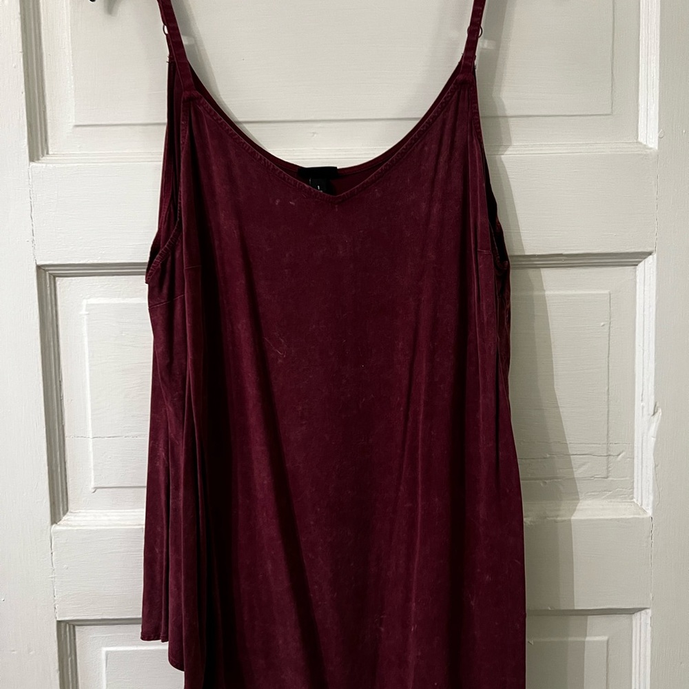 Torrid Red Asymmetrical Sleeveless Camisole